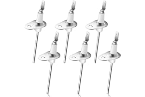 Qloby Upgraded Furnace Flame Sensor 0130F00010 Replacement Flame Sensor Igniter Sensing Rod for Good-man Amana Furnaces Replaces B11726-06 B1172606 20488501 P1257001F ACS90453BXA P1257007F (6 Pack)