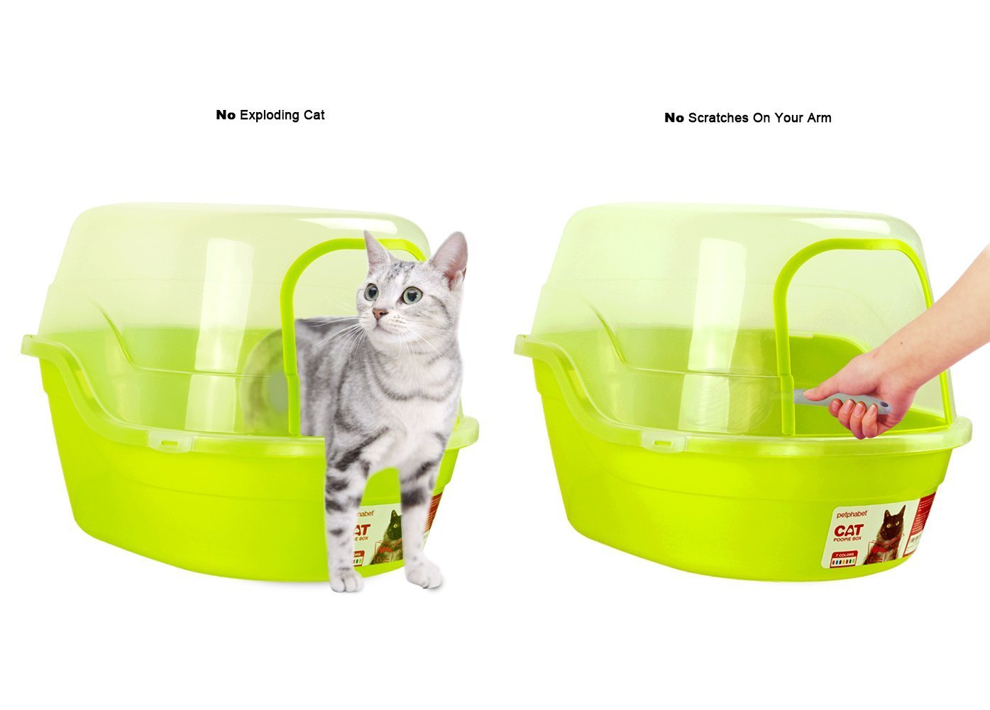 Cuisine Maison Petphabet Maison De Toilette Pour Chat Toilette Enveloppee Pour Animaux Xxl Multiple Couleur Disponible Rangement Et Organisation