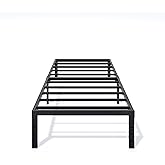 LUMUNANCE Metal Bed Frame Twin Size - 14 Inch Heavy-Duty Twin Platform Bed Frame No Box Spring Needed, Easy Assembly, Noise-Free, Sturdy Mattress Foundation, Underbed Storage Space