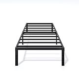 LUMUNANCE Metal Bed Frame Twin Size - 14 Inch Heavy-Duty Twin Platform Bed Frame No Box Spring Needed, Easy Assembly, Noise-Free, Sturdy Mattress Foundation, Underbed Storage Space