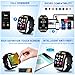 Bluetooth Smart Watch with Camera Sim Card Slot Touch Screen Smartwatch Unlocked Cell Phone Watch Sports Smart Wrist Watch for Android Phones Samsung Sony iOS (Q-Black)