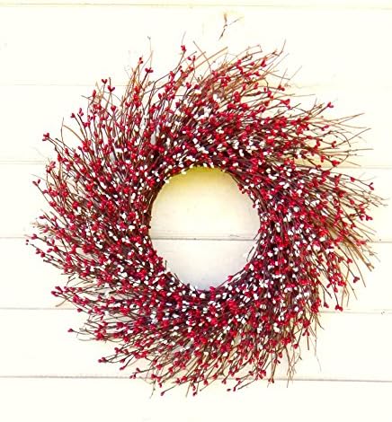 Summer Wreath-Summer Door Wreath, Patriotic Wreath, 4th of July Wreath, Christmas Wreath, Rustic Twig Wreath, Winter Wreath, Door Wreath, Housewarming Gift, Holiday Decor, Christmas Home Decor, Gifts