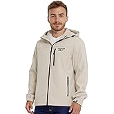 Reebok Waterproof Soft Shell Rain Jacket Men - Rain Coat, Softshell Windbreaker with Hood