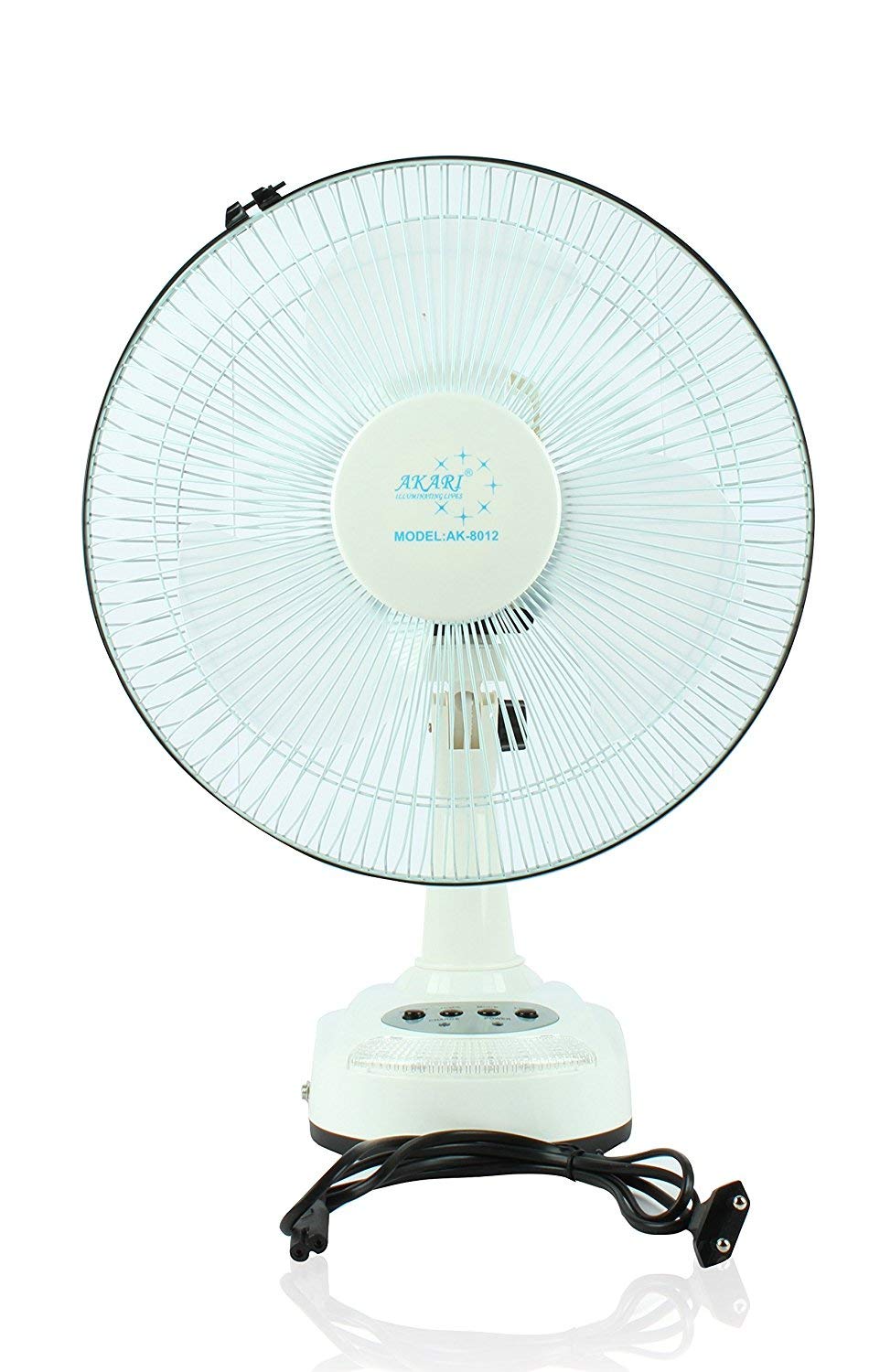 Buy Akari Ak8012 12" Rechargeable Ac/Dc Table Fan with Emergency Led