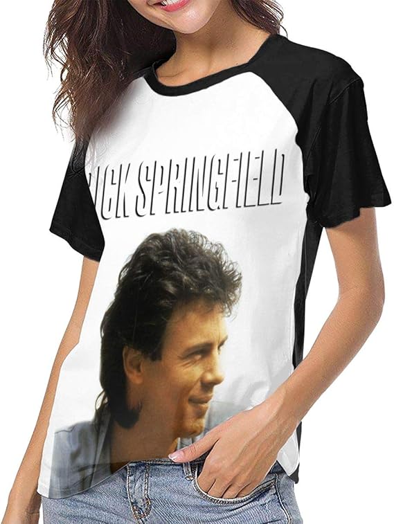 Amazon.com: Rick Springfield Women Baseball Raglan Short Sleeve Shirts: Clothing