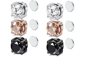 Feraco Lymphatic Drainage Earrings for Women Weight Loss, Acupressure Magnetotherapy Slimming Earrings, Diamond Cut Lymphvity Non-Piercing Mag Studs with Strong Acupuncture Healing Germanium