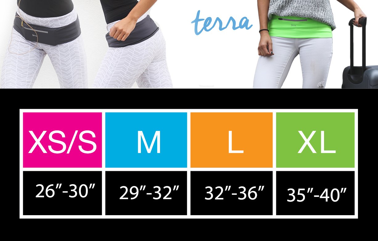 Running Belt Zipper Pocket for 4.7 inch iPhone7 6 6s 5 SE, Fitness Workout Terra Belt for Women and Men - Waist Fanny Pack for Yoga Cycling Hiking Walking Climbing