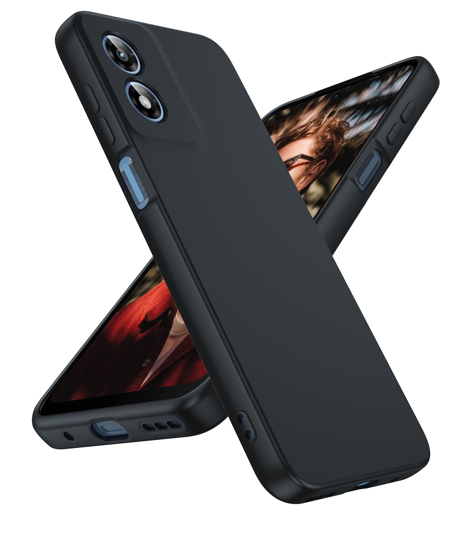 Photo 1 of LeYi for Motorola Moto G Play 4G 2024 Case: Moto G Play 4G 2024 Case with Slim & Anti-Scratch, Liquid Silicone Shockproof Phone Case for Motorola G Play 2024, Black