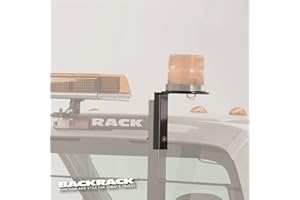 BACKRACK RealTruck Light Bracket 6.5" Base | Black, Driver/Passenger Side | 81003 | Universal w Frame's