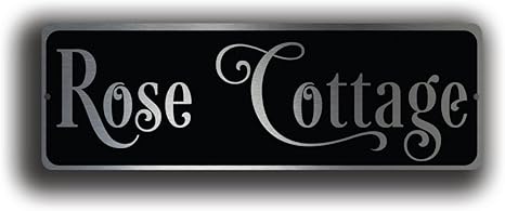 Amazon カスタム家名前プレートサイン アウトドア家ネームプレート家 カスタム名前壁プラークサイン 家 名前 Cottageサインメタル家名サイン3 X 18 メタルサイン インテリア オンライン通販