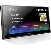 Pioneer DMH-130BT 6.8" Capacitive Touchscreen Double Din Car Stereo | Digital Multimedia Receiver, Bluetooth, Backup Camera, USB, FLAC, AM/FM, Short Chassis, 50W x 4 Output, Steering Wheel Input
