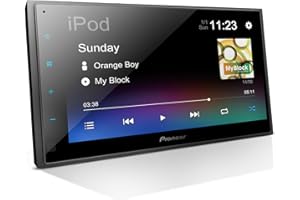 Pioneer DMH-130BT 6.8" Resistive Touchscreen, Double Din – Bluetooth, Backup Camera, USB, FLAC, AM/FM Radio, Short Chassis, 50W x 4 Output, Steering Wheel Input