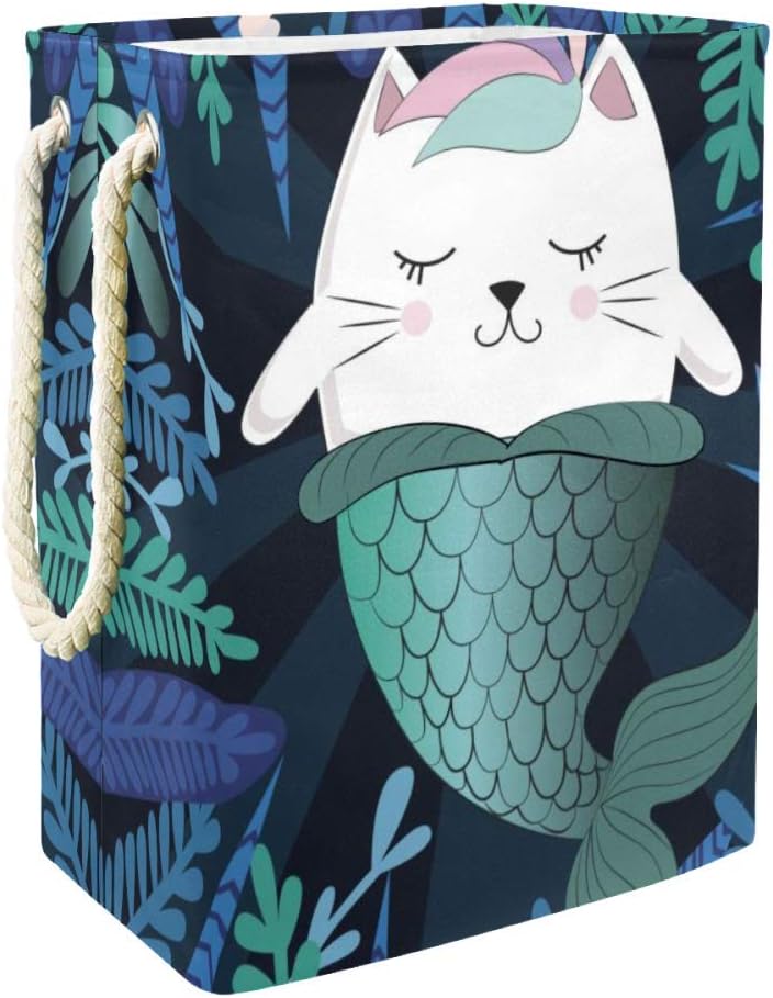 Sirena De Dibujos Animados Unicornio Cesta De Almacenamiento para