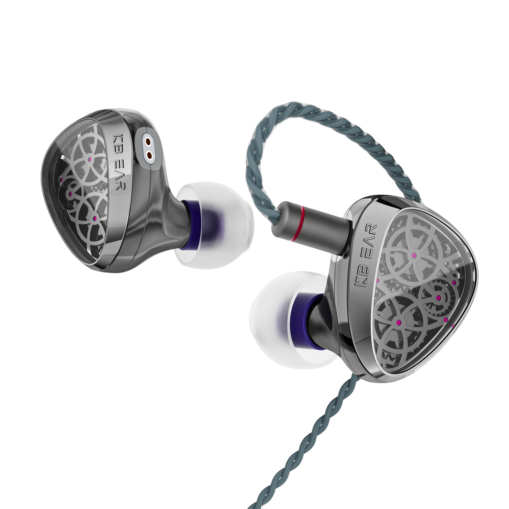 Photo 1 of KBEAR Tourbillon-Pro TB-PRO in Ear Monitor Headphones,PU+PEEK+DLC Composite Diaphragm Gaming Earbuds,Wired Earbuds, Clear Sound&Deep Bass with Detachable Cable for Audiophile (Black, No Mic)