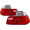 Aftermarket Tail Lights For 2002-2005 BMW E46 3-Series Sedan (Don‘t Fit Coupe Models) LED - Red Clear
