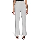 Halston Womens Straight Leg Woven Suiting Pant