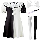 PROMOTED TO BIG SISTER Women Killer Clown Clown Costume Horror Movie Halloween Dress