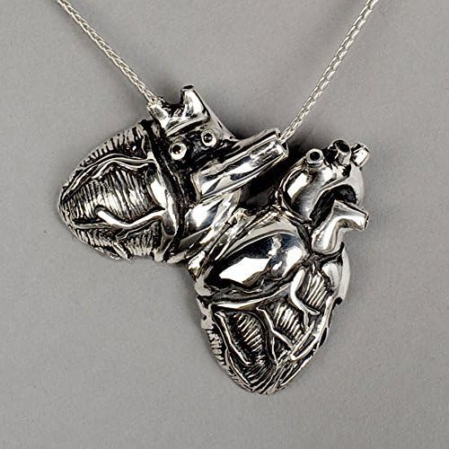 The Original Silver Anatomical Heart Locket