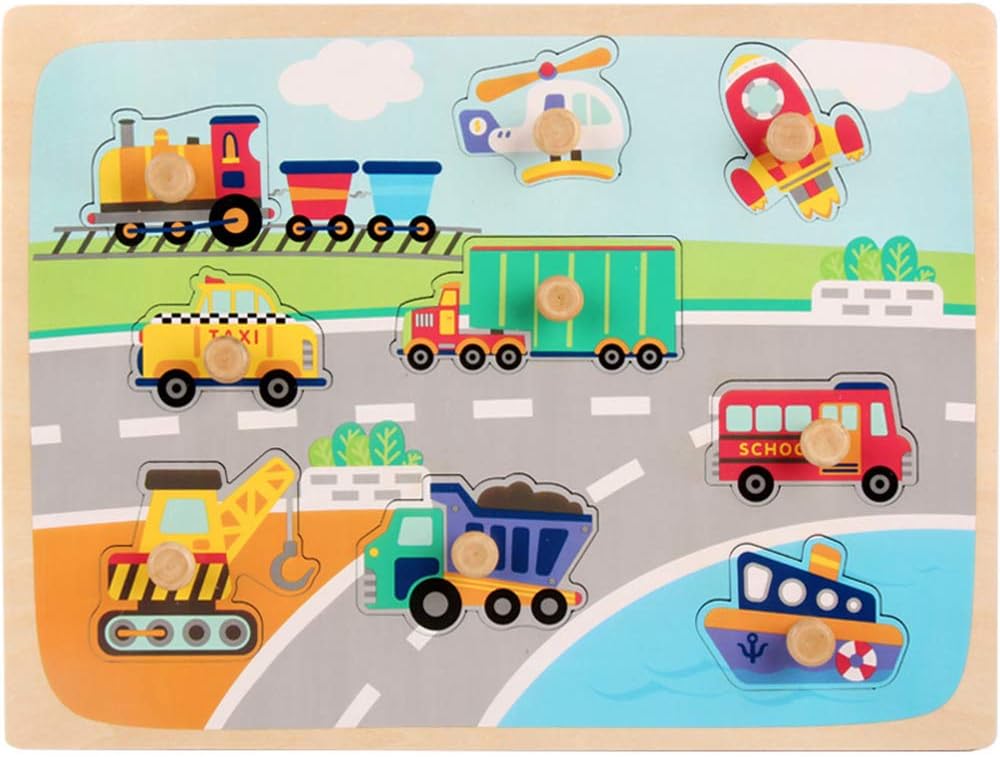 Onecreation Wooden Peg Puzzle Dinosaur Paradise Cognitive Hand Grasping Board Early Educational Toys Puzzle Baby Toddles Boys Girls Jigsaws Puzzles Toys Games Wmrafricanpartnersltdgte Com Ng