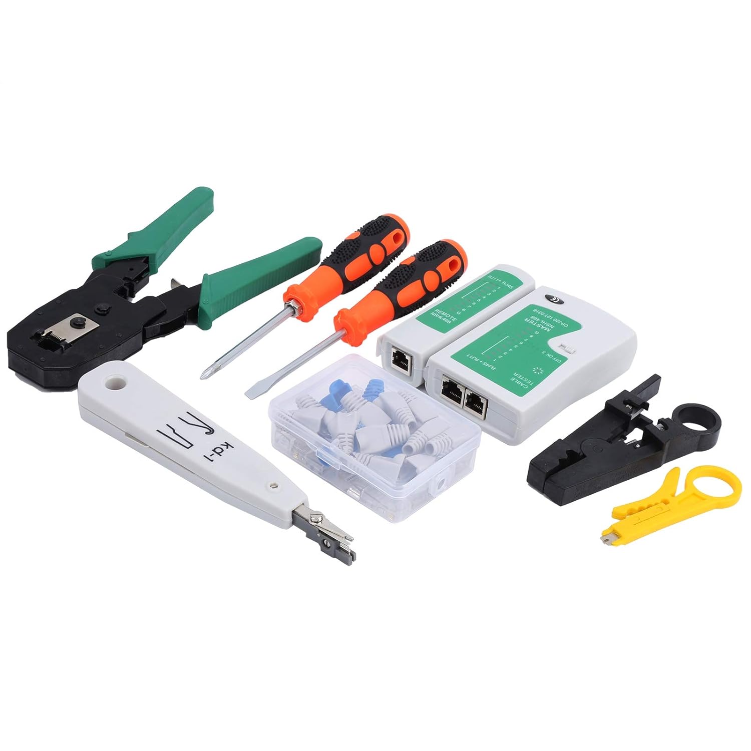 Network Cable Tester, Non‑Slip Handle ABS Material Network Cable Repair