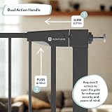 Venture Q-Fix 110cm Extra Tall Baby Gate for Stairs 73-80cm Wide Black view 5