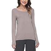 GYS Womens Long Sleeve Tops Soft Bamboo Viscose Pajama Tops