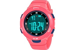 CakCity Kids Watches Digital Sport Watches for Girls Outdoor Waterproof Watches with Alarm Stopwatch Leisure Child Wrist Watch Ages 5-10