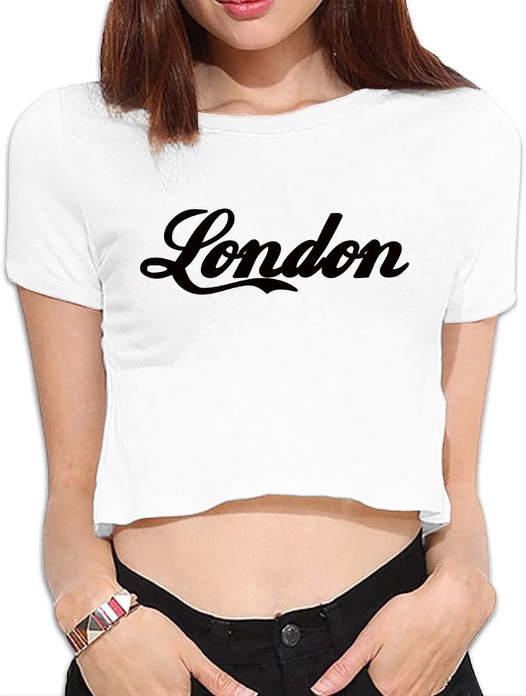 Women England Capital London City Flag Crop Tops