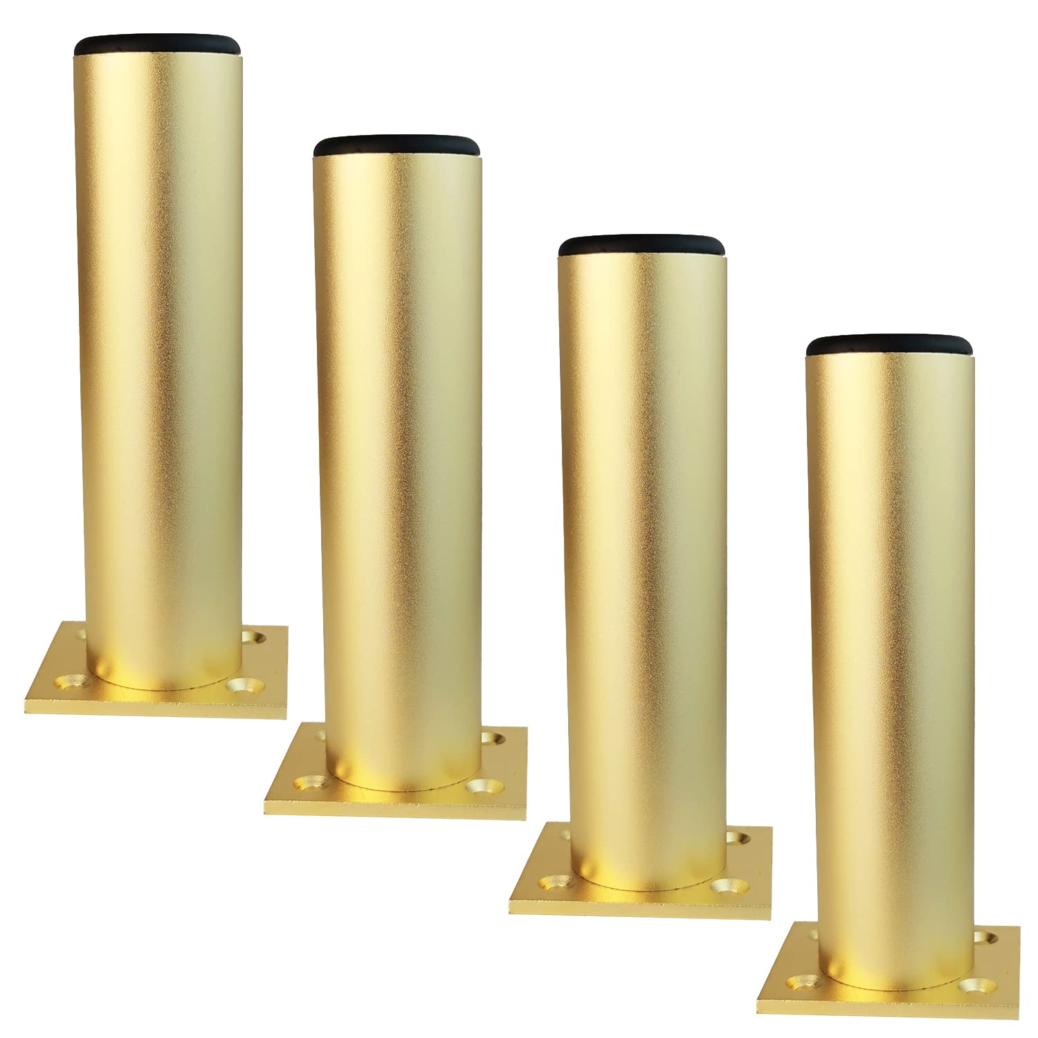 Qrity 180mm Gold Furniture Legs Cabinet Feet Aluminum Alloy Kitchen Feet Sofa Feet Metal Table Legs Furniture Feet Worktop Bar TV Desk Legs, 4Pcs