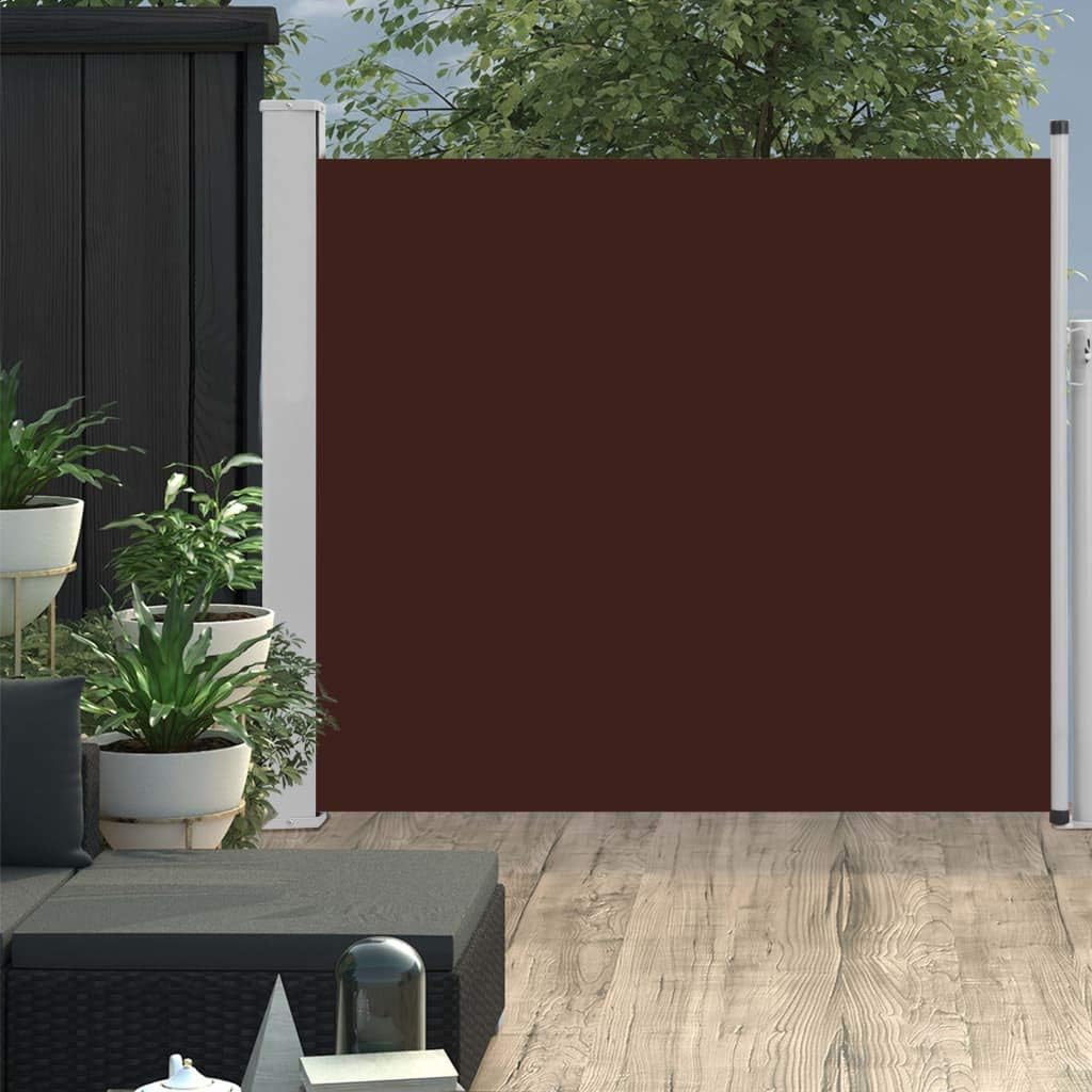 Unfade Memory Outdoor Privacy Fence Patio Retractable Side Awning Sunshade Temporary Separator