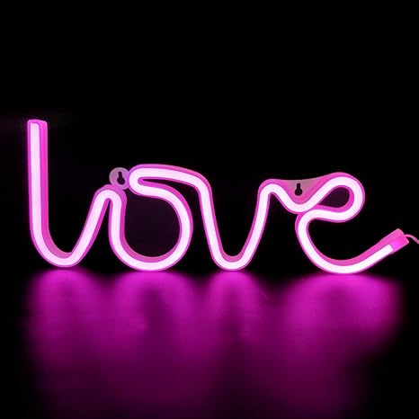 images Aesthetic Neon Lights Room Decor turnmeon love light neon lights signs for bedroom usb or battery led neon wall signs aesthetic light up signs for teen home bedroom birthday party