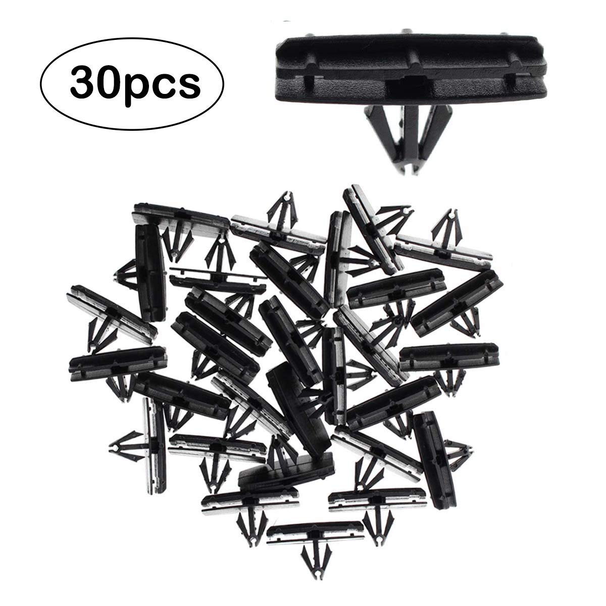 MOTOALL Nylon Fender Flare Rocker Moulding Retainer Push-Type Clips Trim  Bumper Shield Fastener Rivet for Chrysler 68039280-AA Jeep Wrangler Liberty  10mm ...