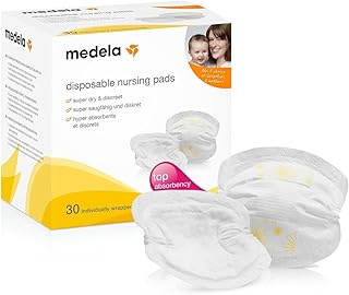 Medela Einweg-Stilleinlagen, seidenweich, hygienisch, saugfähig, 30 Stück