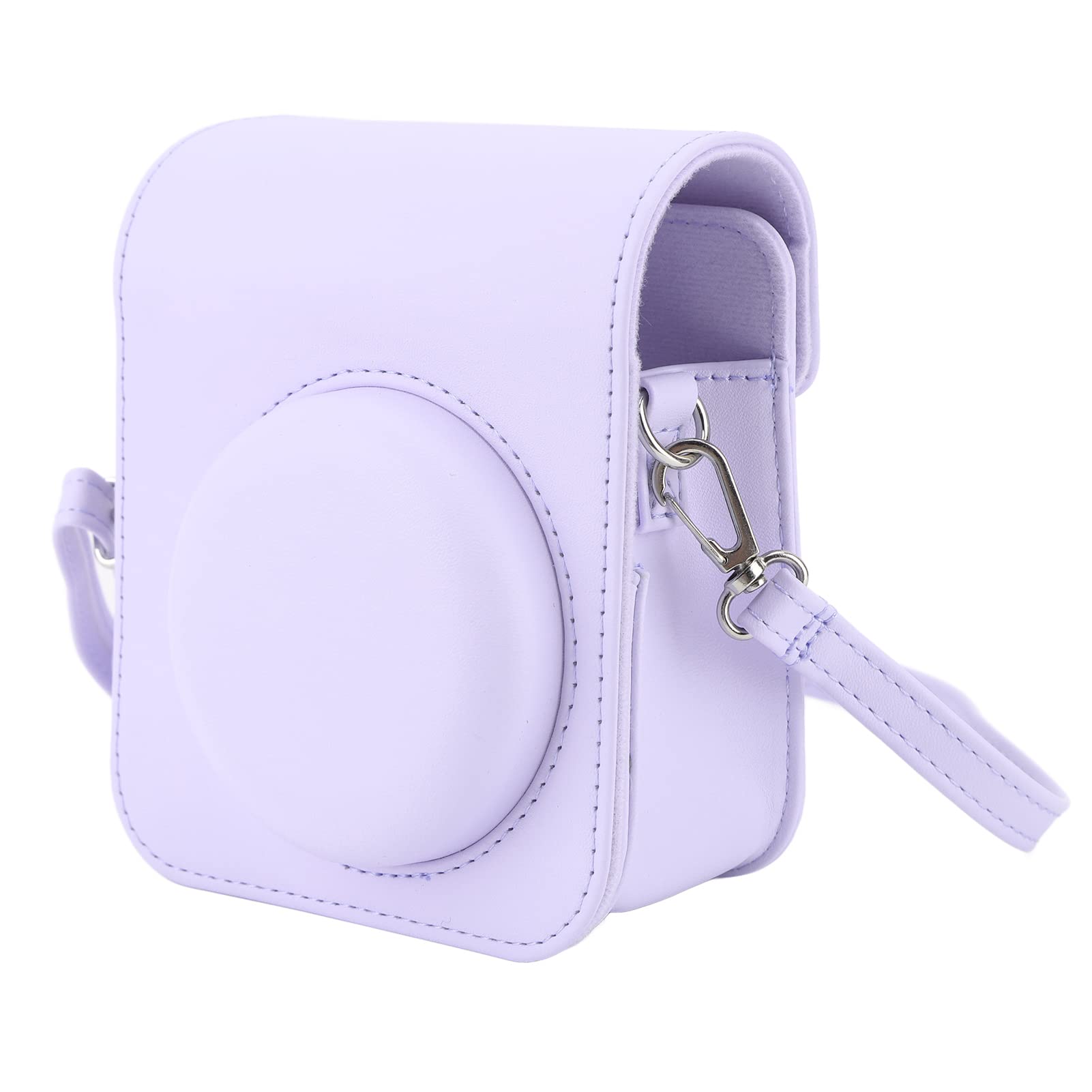 Mini Camera Protective Case For Fujifilm Instax, Instant Camera Case With Adjustable Shoulder Strap, Cute Camera Case For Mini 12 Camera (Iris Purple)