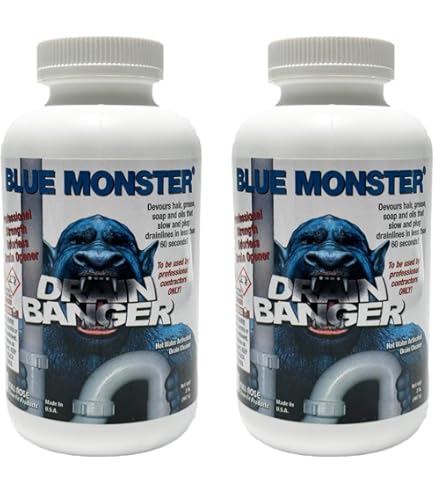Amazon.com: Set of 2 Blue Monster Drain Banger Drain Cleaner