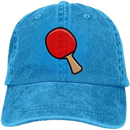 AOSHICO Ping Pong1 Plain Washed Dad Solid Cotton Polo Style Baseball Cap Hat RoyalBlue