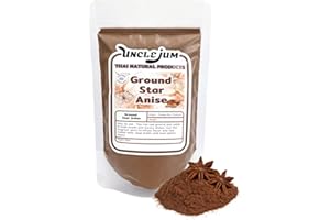 UNCLEJUM Ground Star Anise Powder from Best Whole Anise Rich aroma and intense flavor For Cooking, Baking, Cookies & Anise Tea 100 grams (3.52oz)