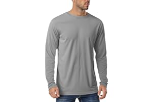 TMEEFEE Long Sleeve Rash Guard for Men: Dri Fit Sun Protection UPF 50+ Uv Cooling Moisture Wicking T-Shirt for Workout