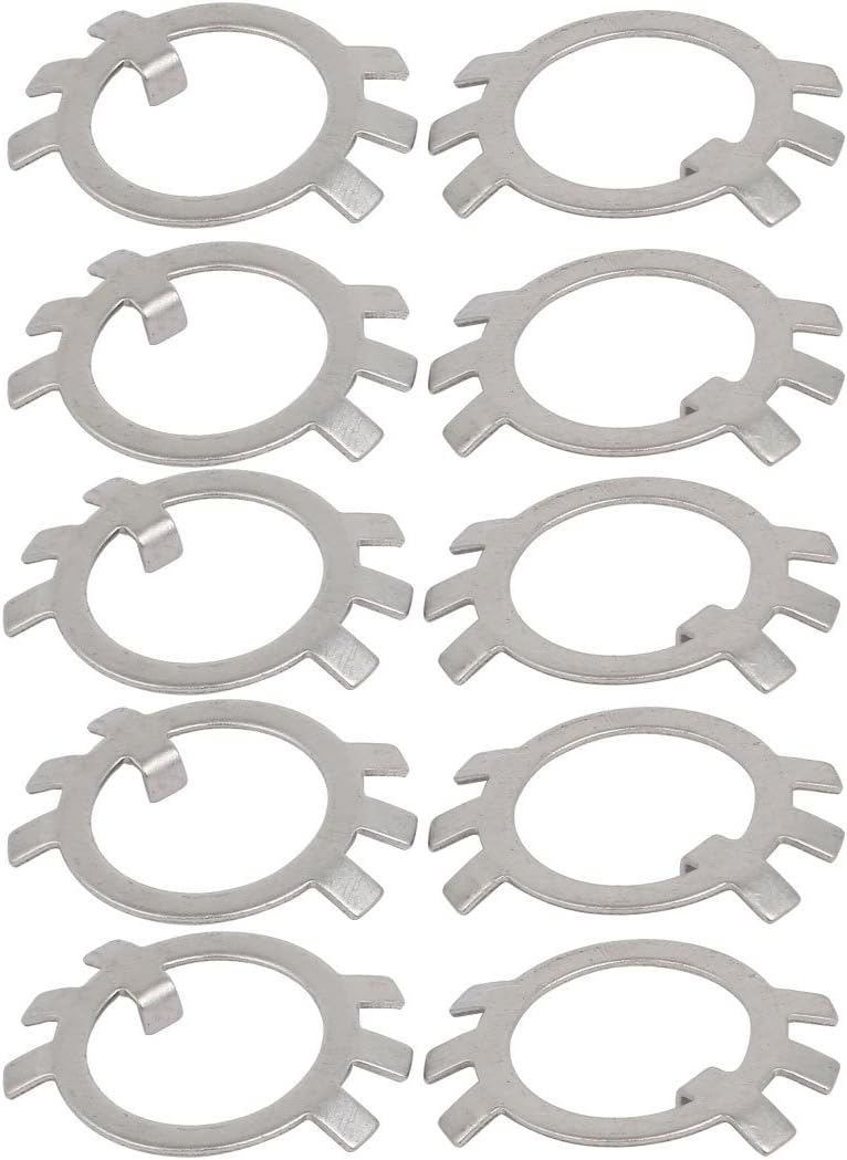 uxcell 10pcs M25 304 Stainless Steel External Tab Spindle