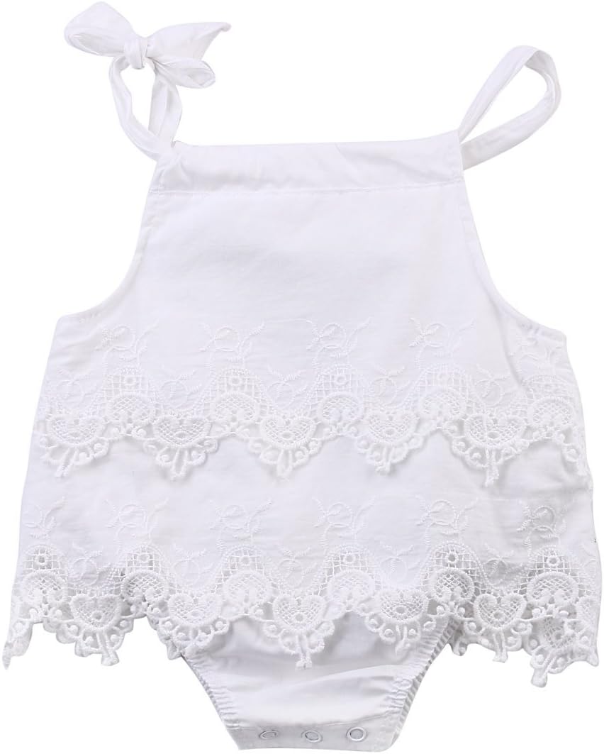 Newborn Baby Girl Infant Romper Jumpsuit Bodysuit Tutu Lace Dress Clothes Outfit
