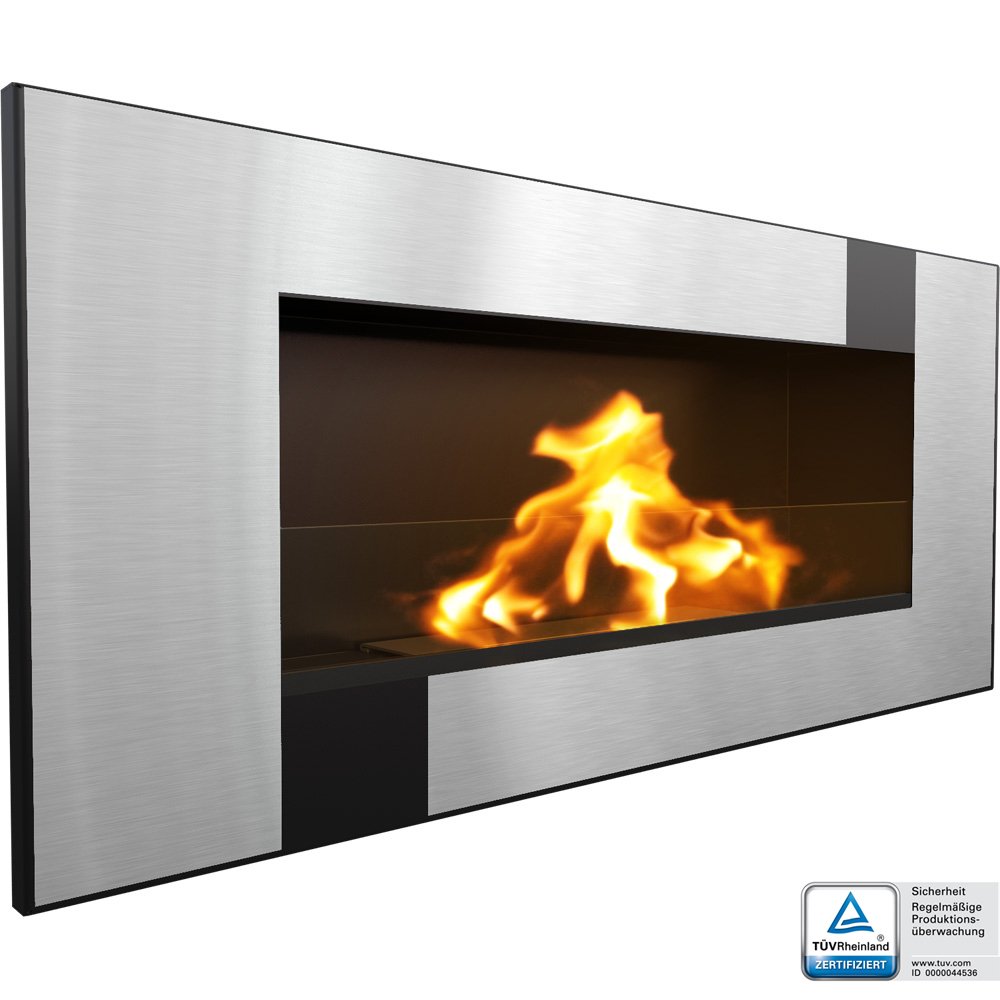 Kratki Biokamin Dekorativ Wandkamin Delta2 Schwarz Qube T Uuml V