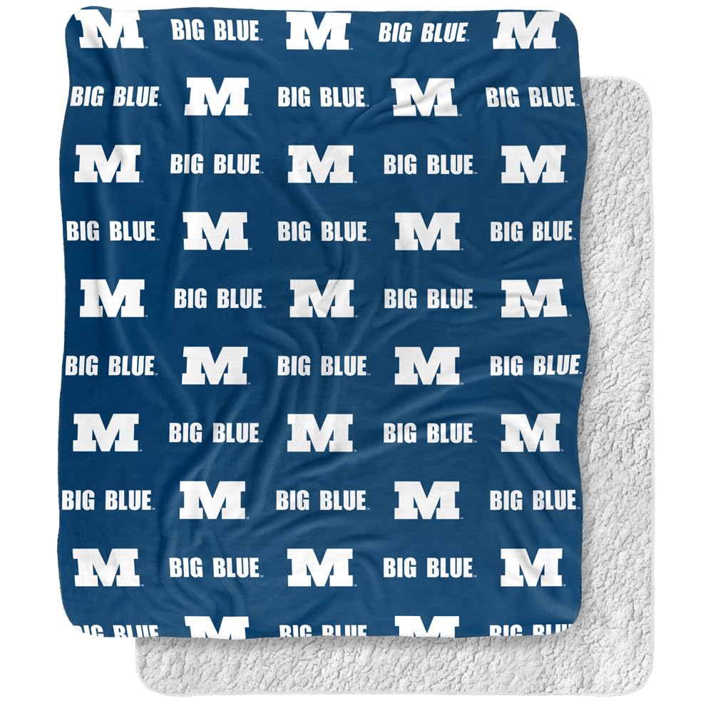 Millikin University Big Blues Logo Pattern Silky