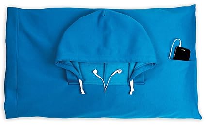 Blue Hoodiepillow Hooded Pillowcase Blue Amazon In Home