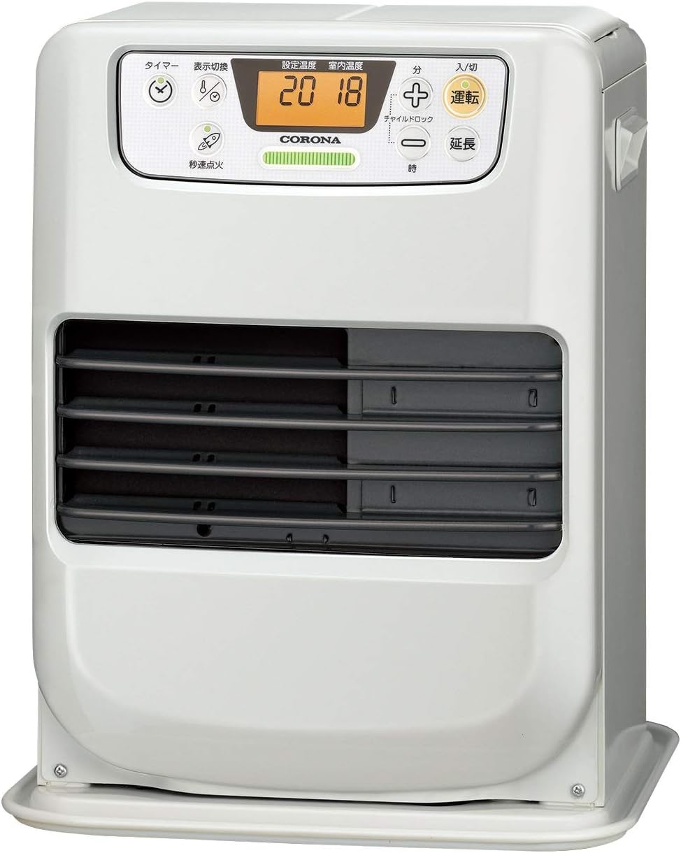 Amazon Corona コロナ 石油ファンヒーター 木造7畳 コンクリート9畳 まで ワンタッチ給油 コンパクト ホワイト Fh M2518y W コロナ Corona 石油ファンヒーター 通販