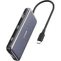 ANKER USBハブ 5-in-1 Thunderbolt 4 USB-C/A Anker Hub USB-C 555 (8 em 1), com Entrega de Energia de 100W