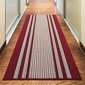 NEW RED COLORFUL MODERN WASHABLE NON SLIP KITCHEN UTILITY ...