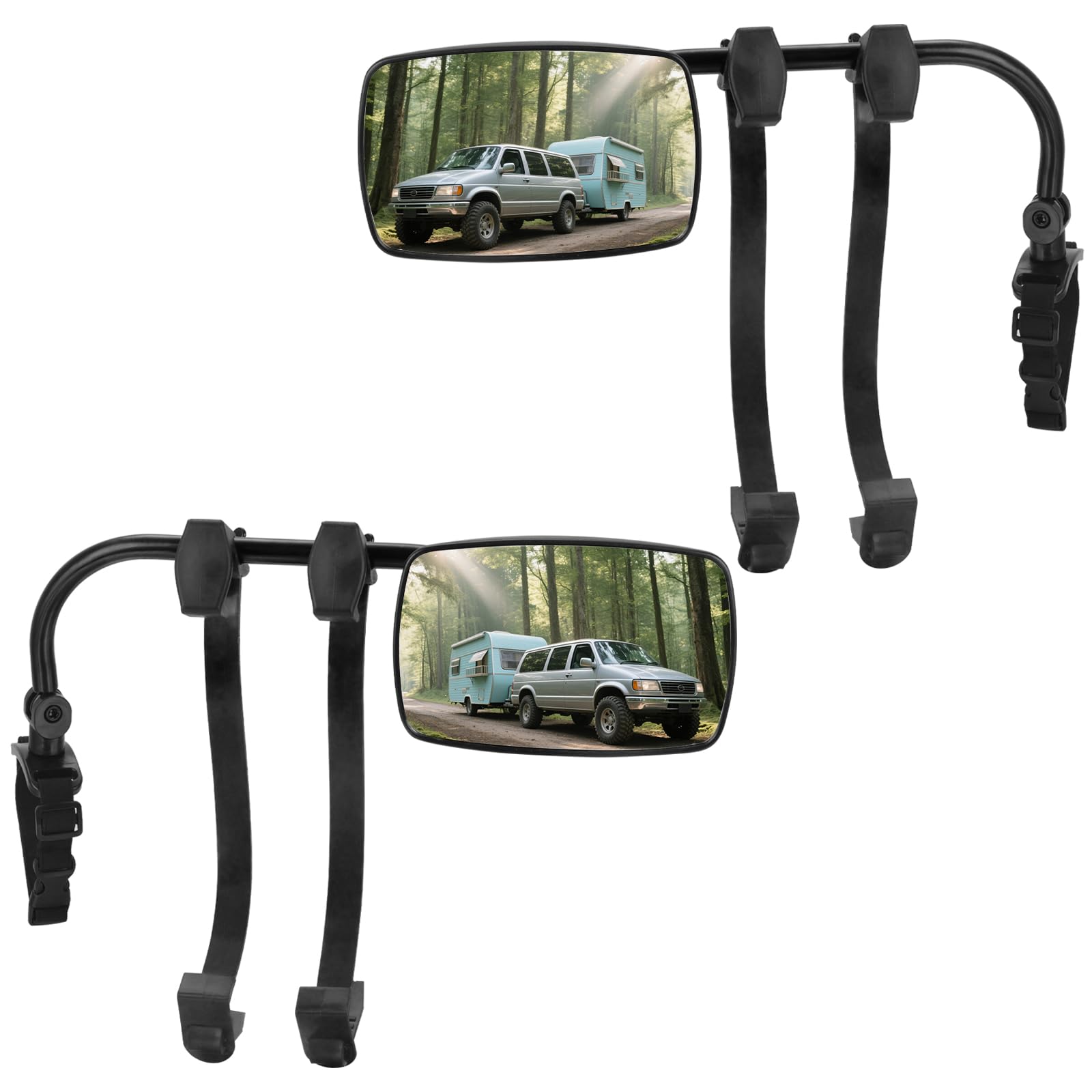 Photo 1 of Piclafe Mirror Extenders For Towing, Universal Clip-on Towing Mirrors 360 Degree Adjustable Extension Mirrors for Car Towing Trailer Truck RV SUV, 2pcs