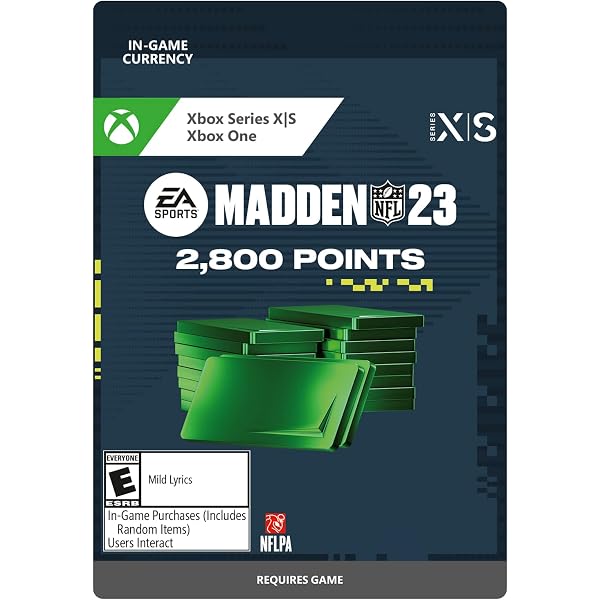Amazon.com: Madden NFL 23: 12000 Madden Points - Xbox [Digital Code] :  Everything Else