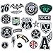 Iron On Patches Embroidered Appliques DIY Decoration or Repair,Sew On Patches for Clothing Backpacks Jeans Caps Shoes etc (C Style 20pcs)