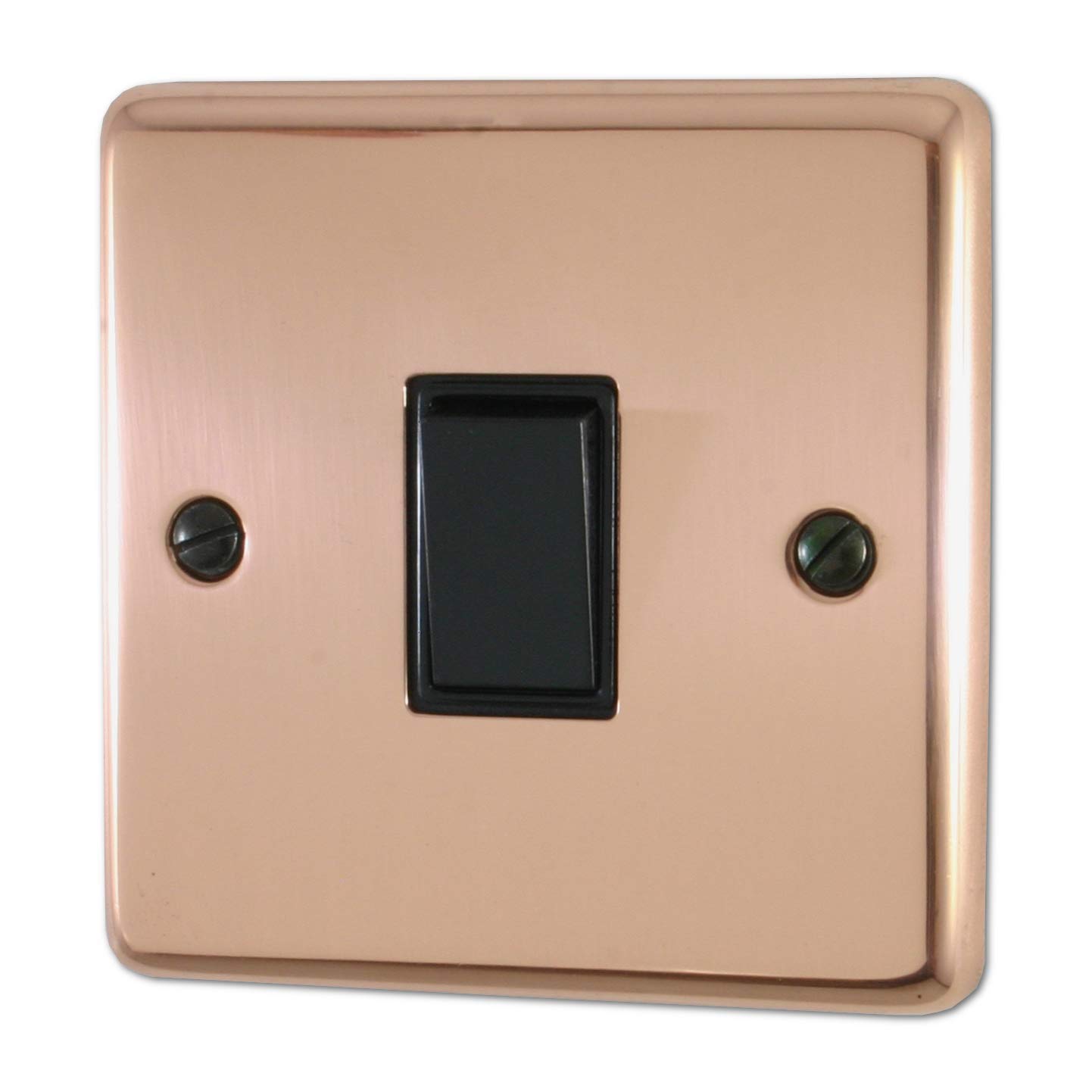 Contour Copper Light Switch (1 Gang/Black Switch) CBC1B Amazon.co.uk